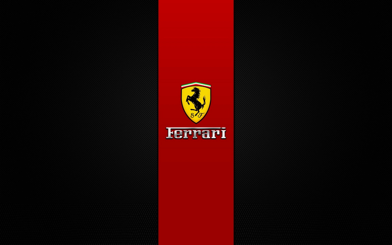 Ferrari Brand Logo for 1280 x 800 widescreen resolution
