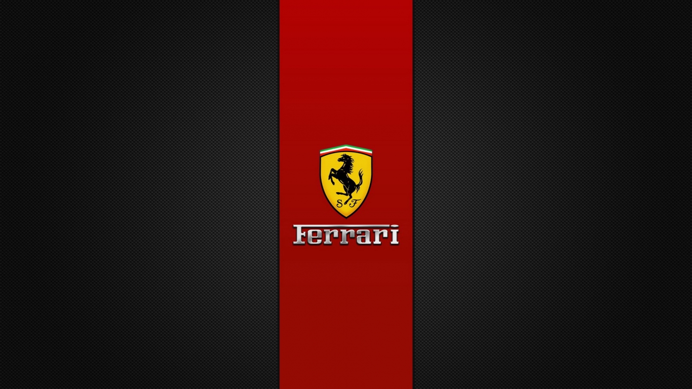 Ferrari Brand Logo for 1366 x 768 HDTV resolution