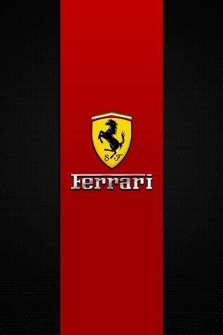 Ferrari Brand Logo for 320 x 480 iPhone resolution