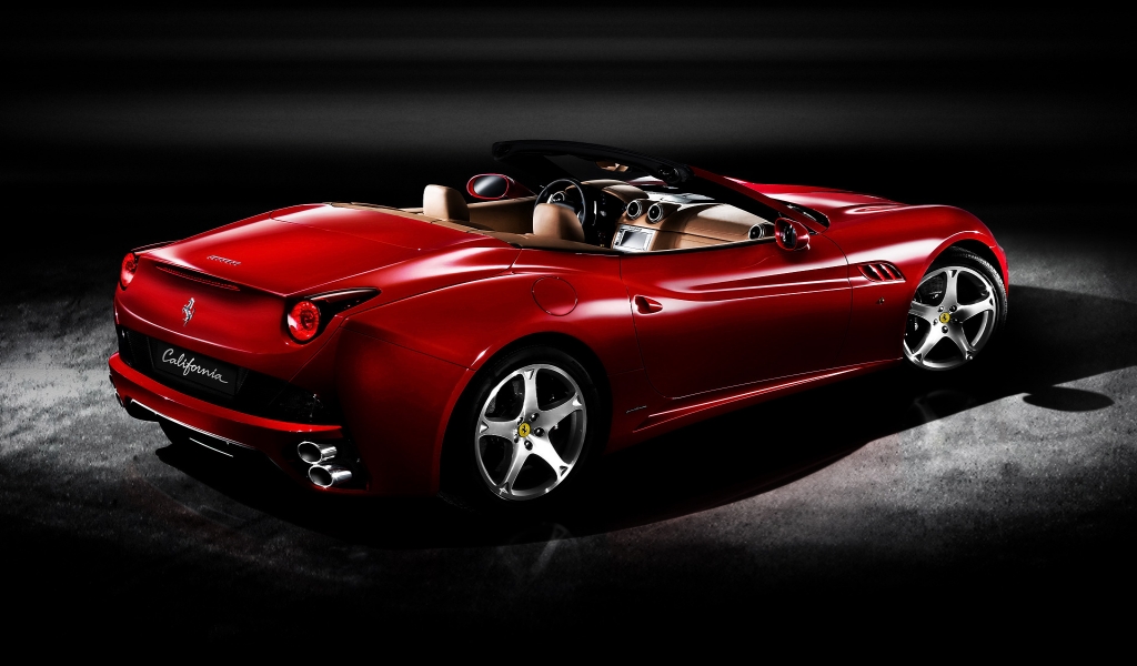 Ferrari California for 1024 x 600 widescreen resolution
