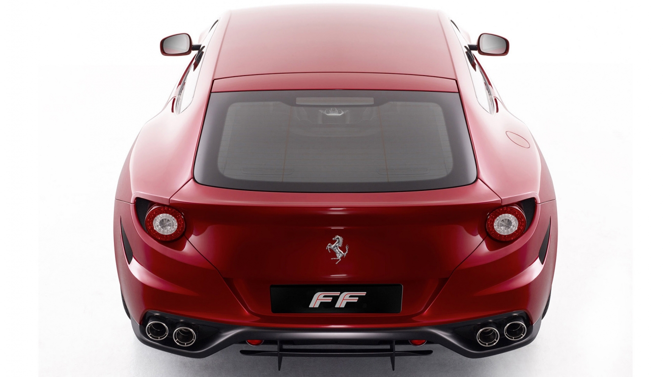 Ferrari FF Rear for 1366 x 768 HDTV resolution