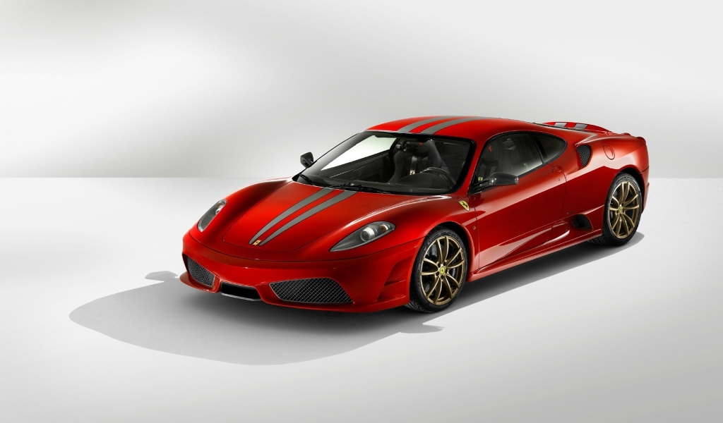Ferrari Red Front Angle for 1024 x 600 widescreen resolution