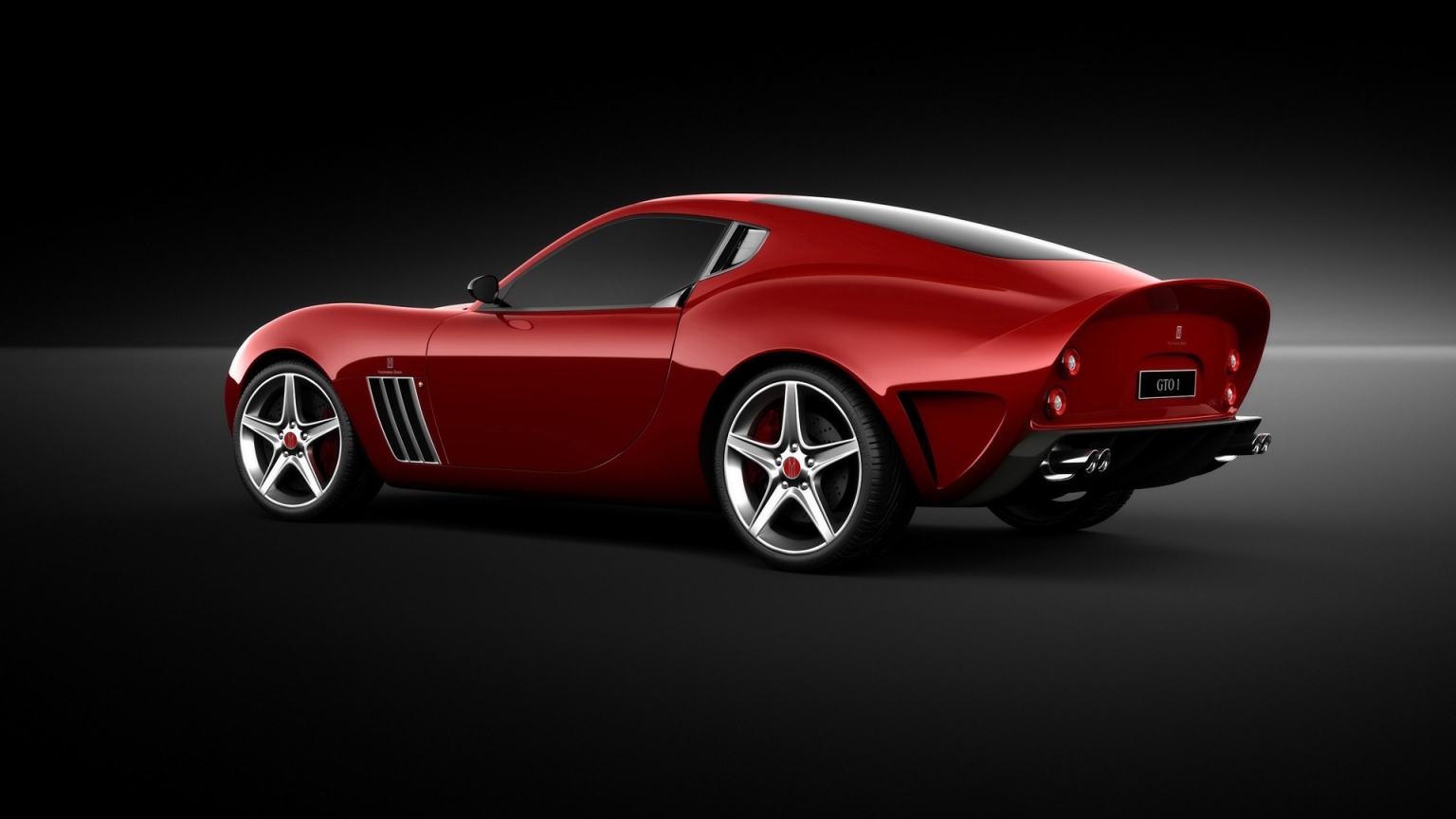 Ferrari Vandenbrink 599 GTO 2009 for 1536 x 864 HDTV resolution