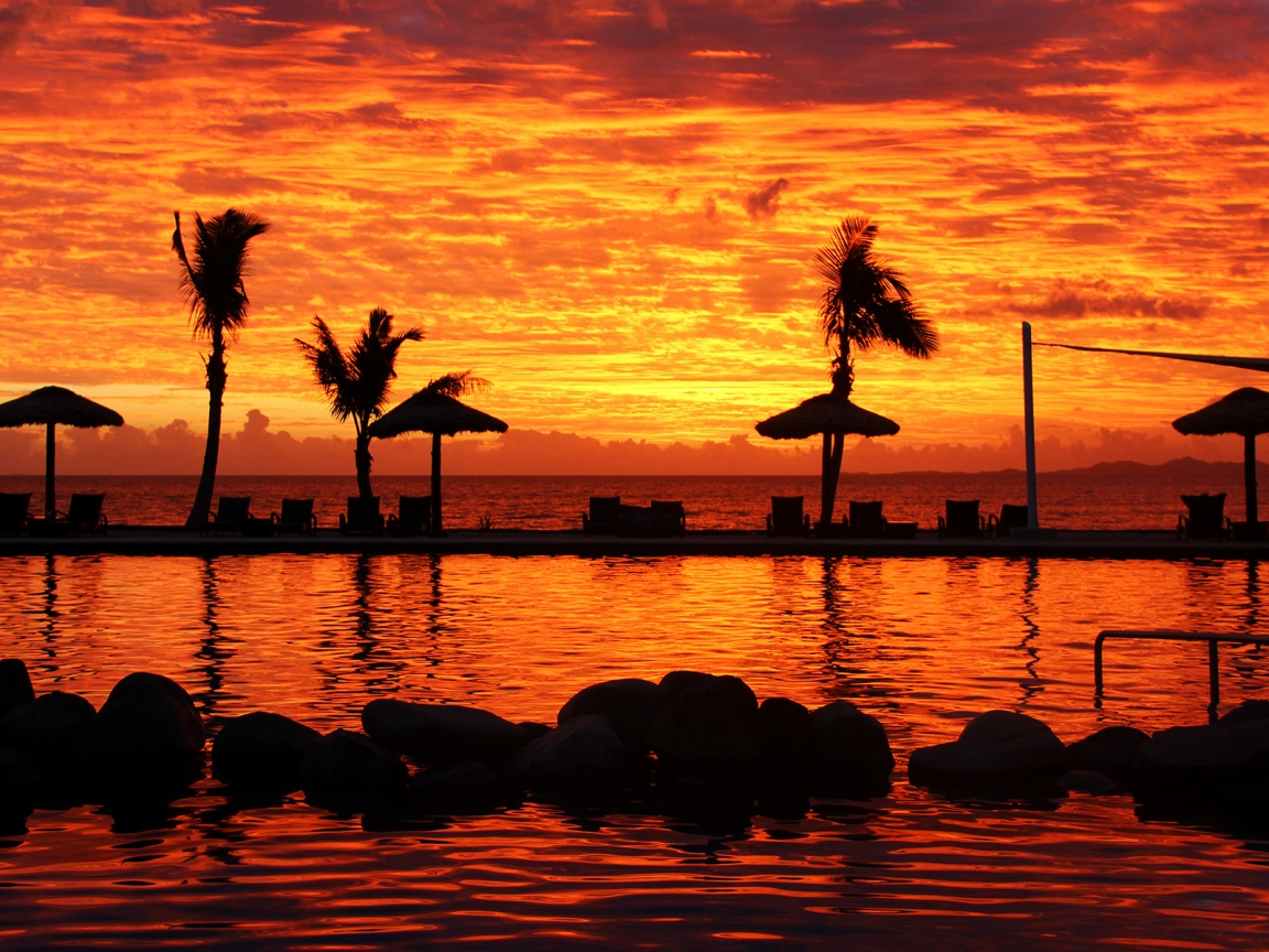Fijian Sunset for 1152 x 864 resolution