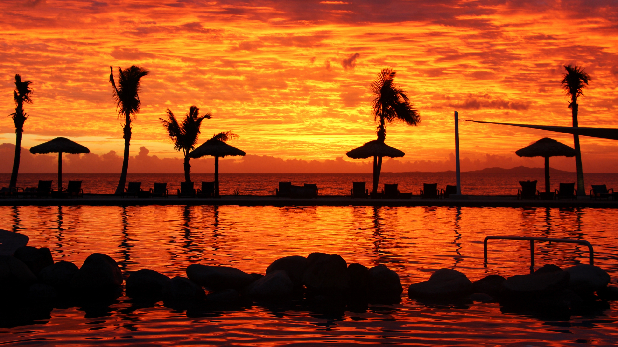 Fijian Sunset for 2560x1440 HDTV resolution
