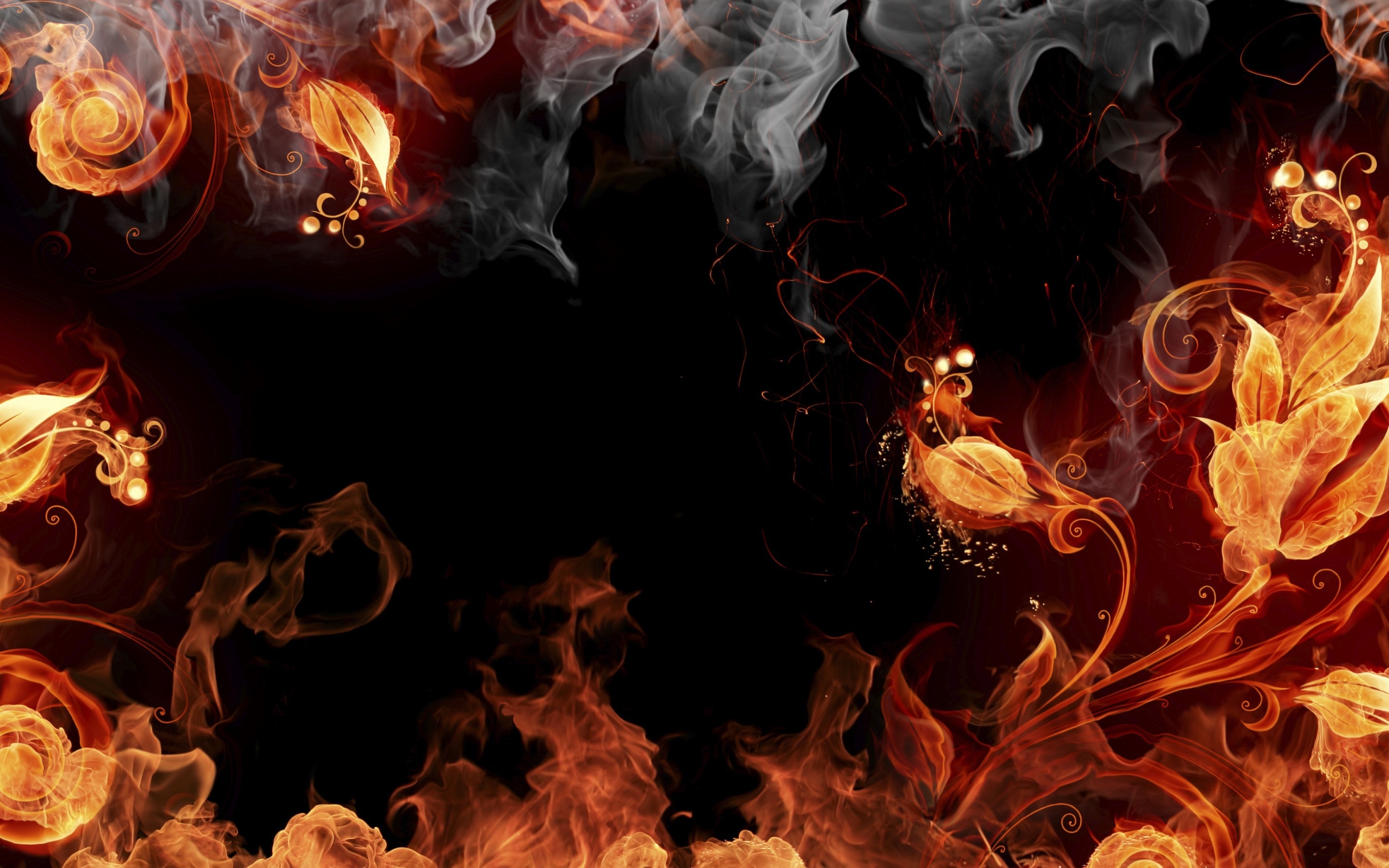 Fire Abstract Art for 2880 x 1800 Retina Display resolution