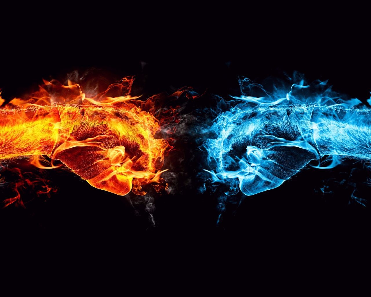 Fire and Ice Conflict for 1280 x 1024 resolution