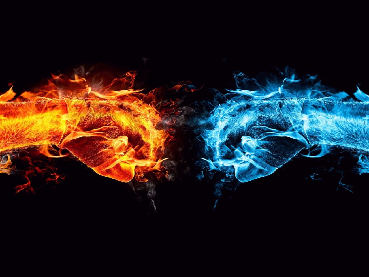Fire and Ice Conflict for 1280 x 960 resolution