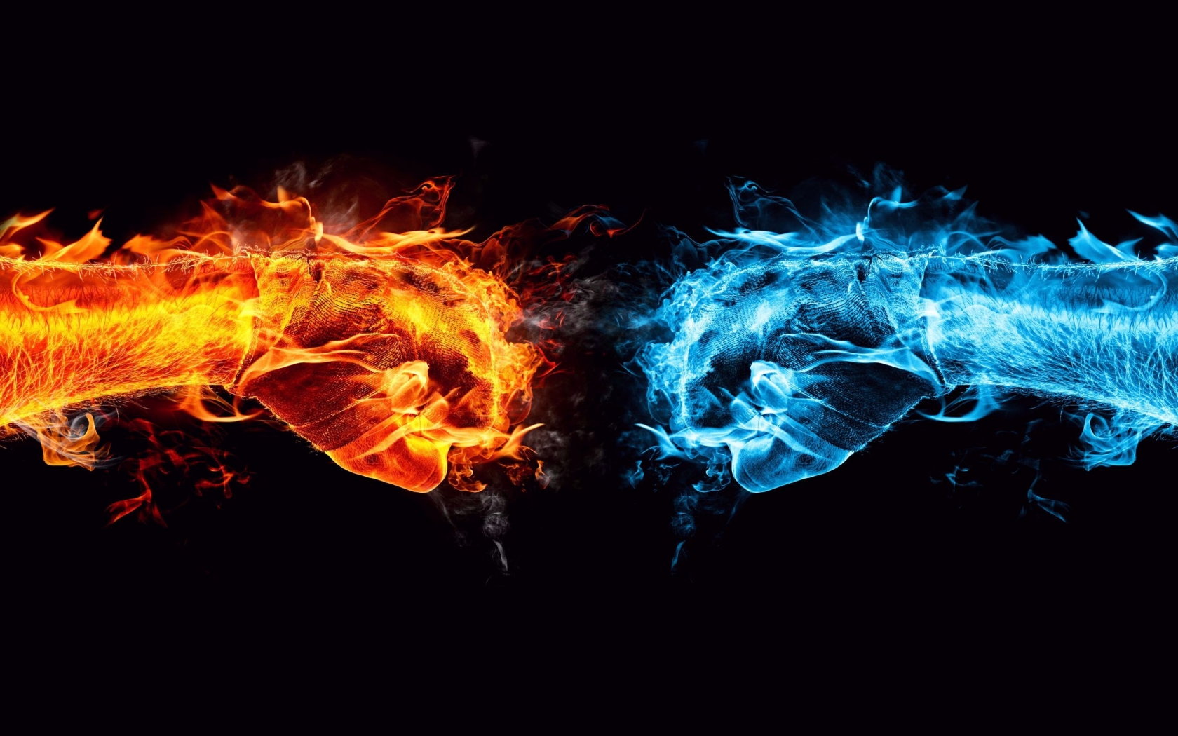 Fire and Ice Conflict for 1680 x 1050 widescreen resolution