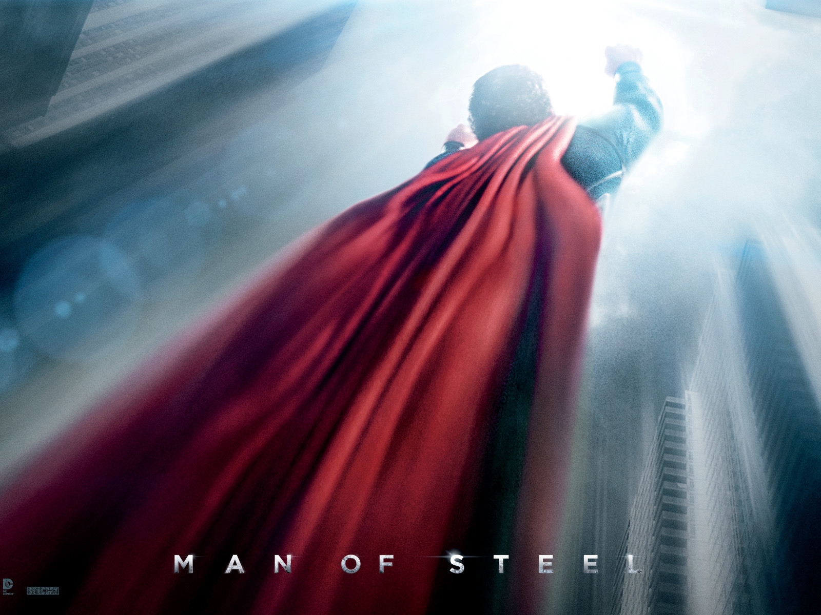 Flying Man of Steel for 1600 x 1200 resolution