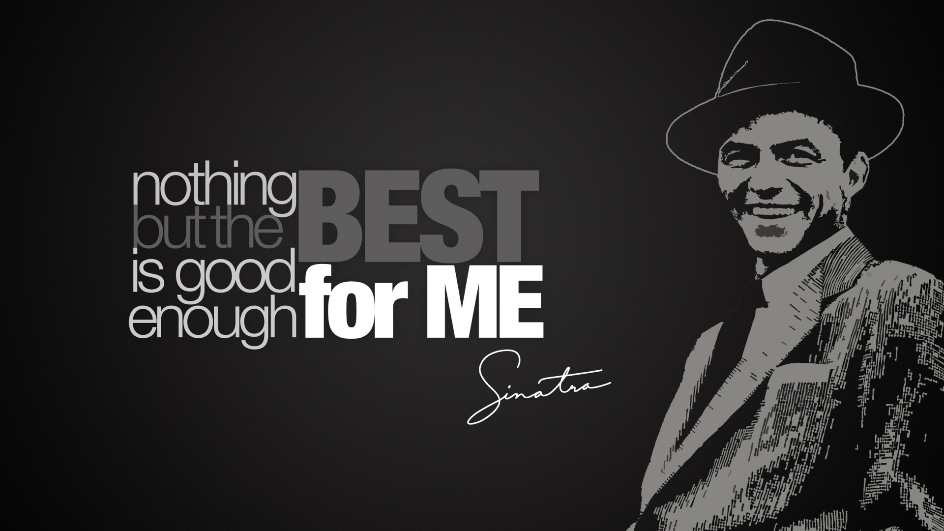Frank Sinatra Quote for 1920 x 1080 HDTV 1080p resolution