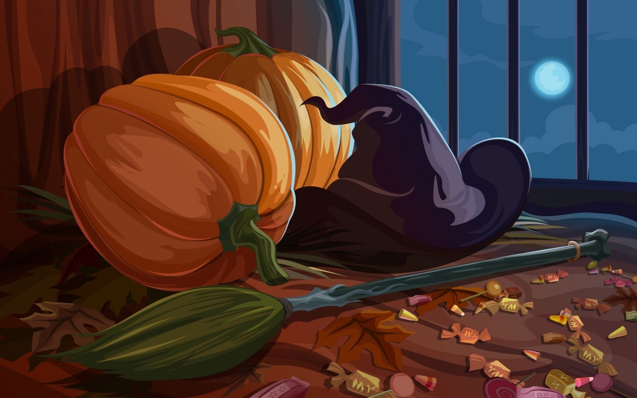 Fresh Halloween Pumpkin for 1280 x 800 widescreen resolution