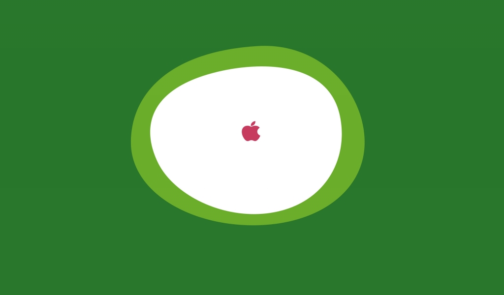 Funny Apple for 1024 x 600 widescreen resolution