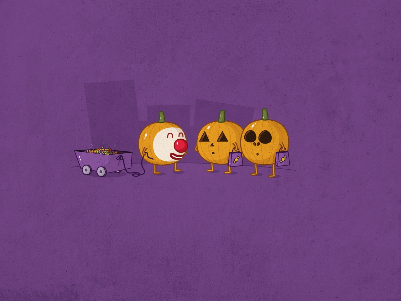 Funny Pumpkin People for 1280 x 960 resolution