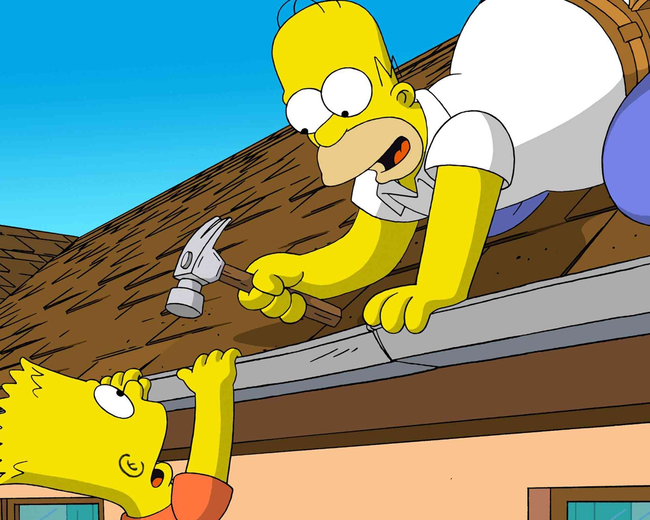 Funny Simpsons for 1280 x 1024 resolution