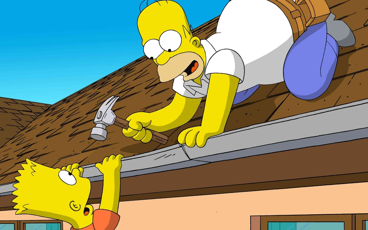 Funny Simpsons for 1280 x 800 widescreen resolution