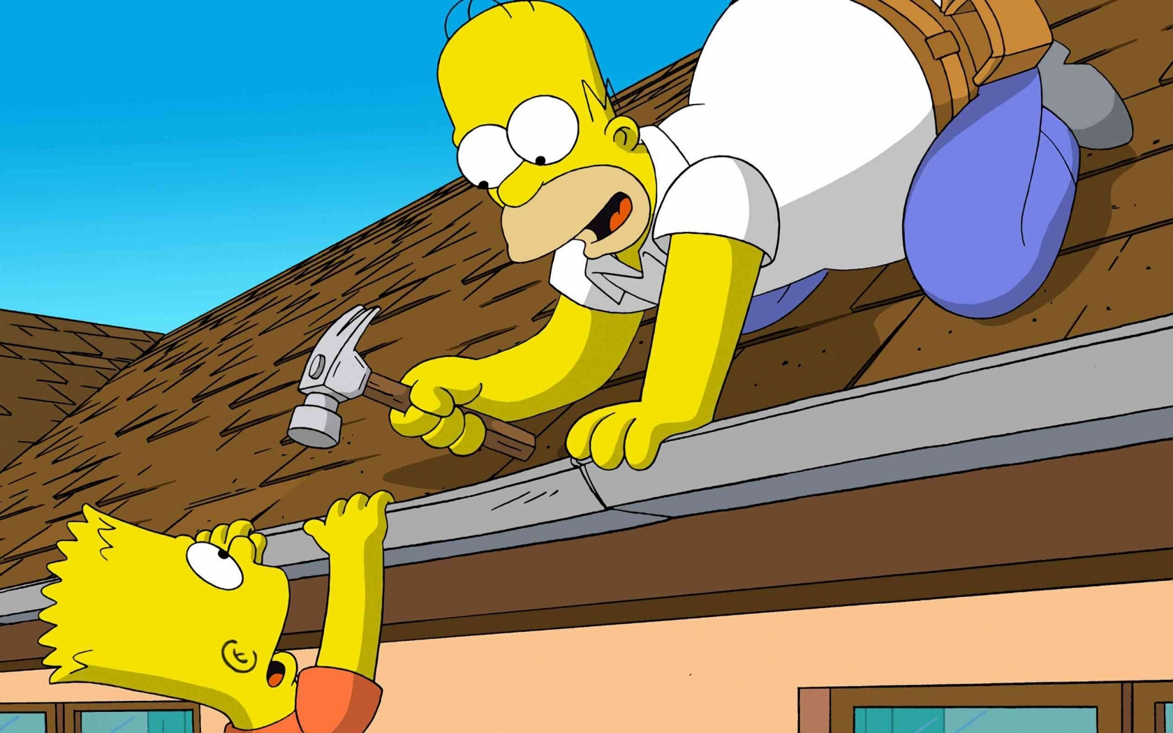 Funny Simpsons for 1680 x 1050 widescreen resolution