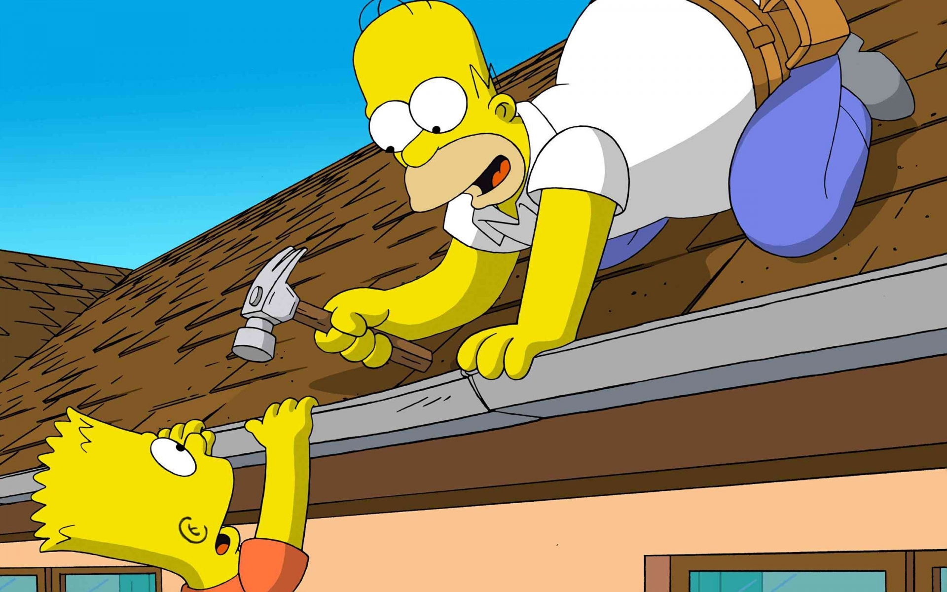 Funny Simpsons for 1920 x 1200 widescreen resolution