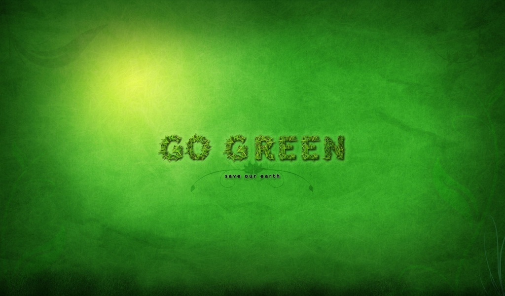 Go Green for 1024 x 600 widescreen resolution