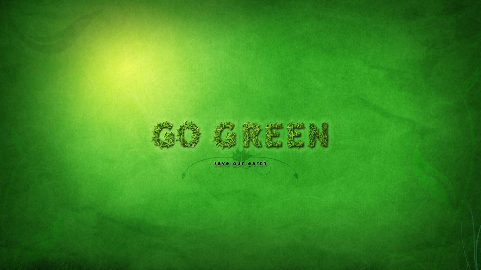 Go Green for 1920 x 1080 HDTV 1080p resolution