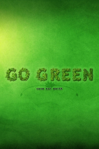Go Green for 320 x 480 iPhone resolution