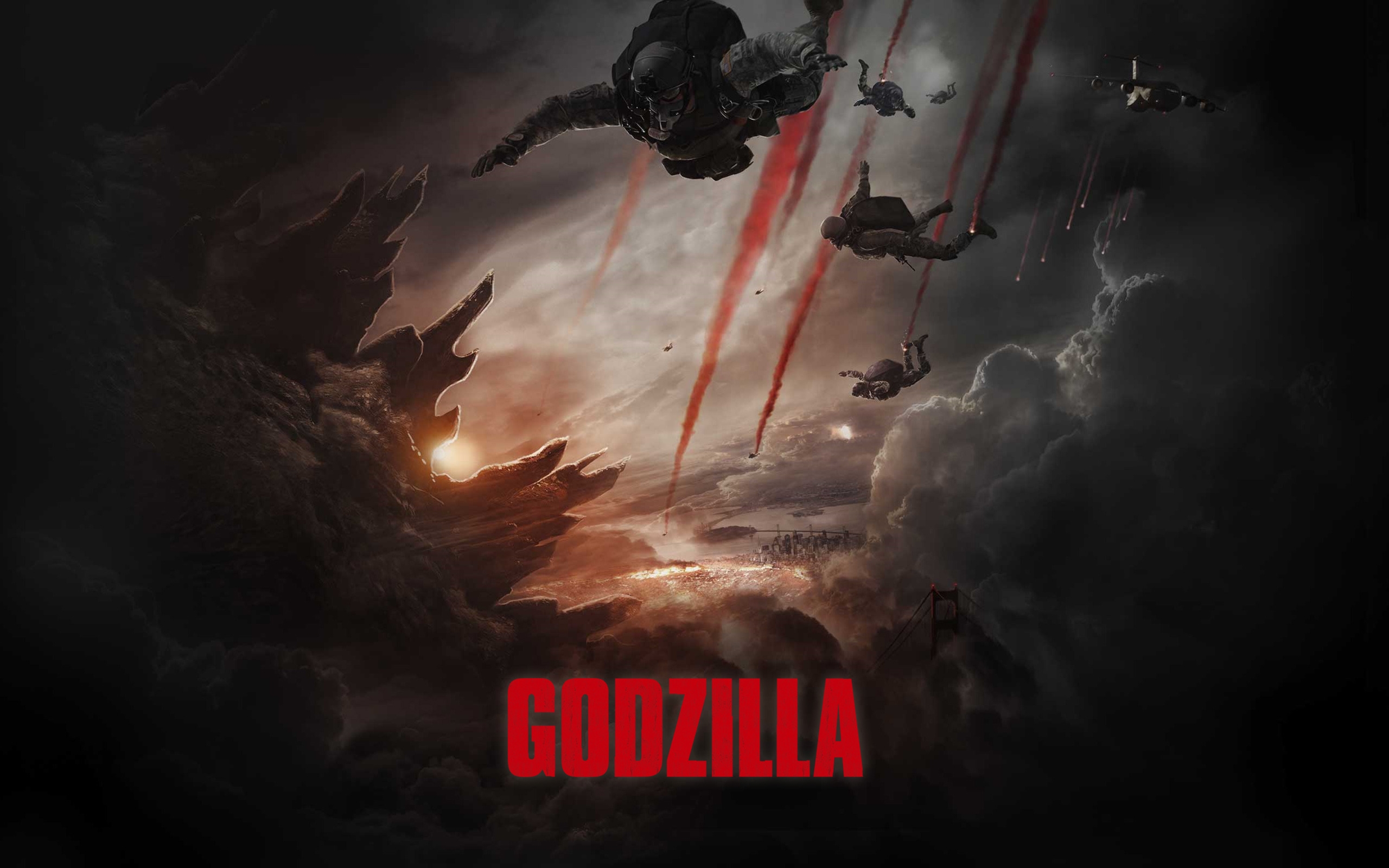 Godzilla 2014 Movie for 2560 x 1600 widescreen resolution