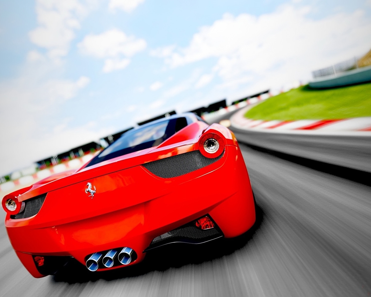 Gorgeous Red Ferrari for 1280 x 1024 resolution