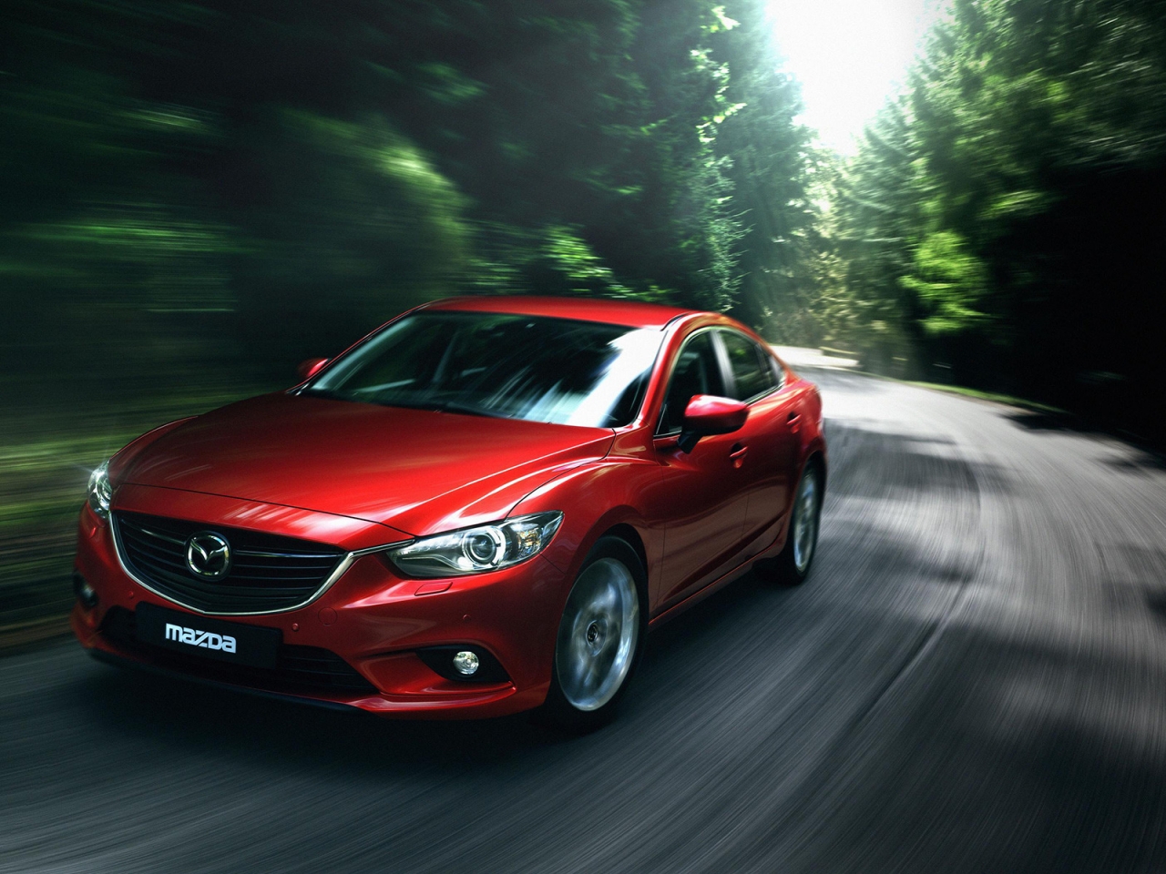 Gorgeous Red Mazda 6 for 1280 x 960 resolution
