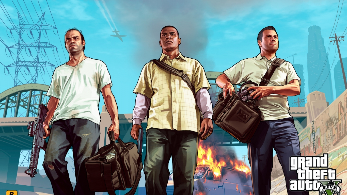 Grand Theft Auto Vice City for 1366 x 768 HDTV resolution