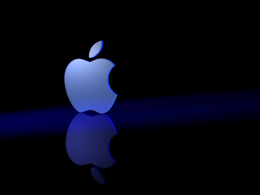 Great Blue Apple for 1024 x 768 resolution