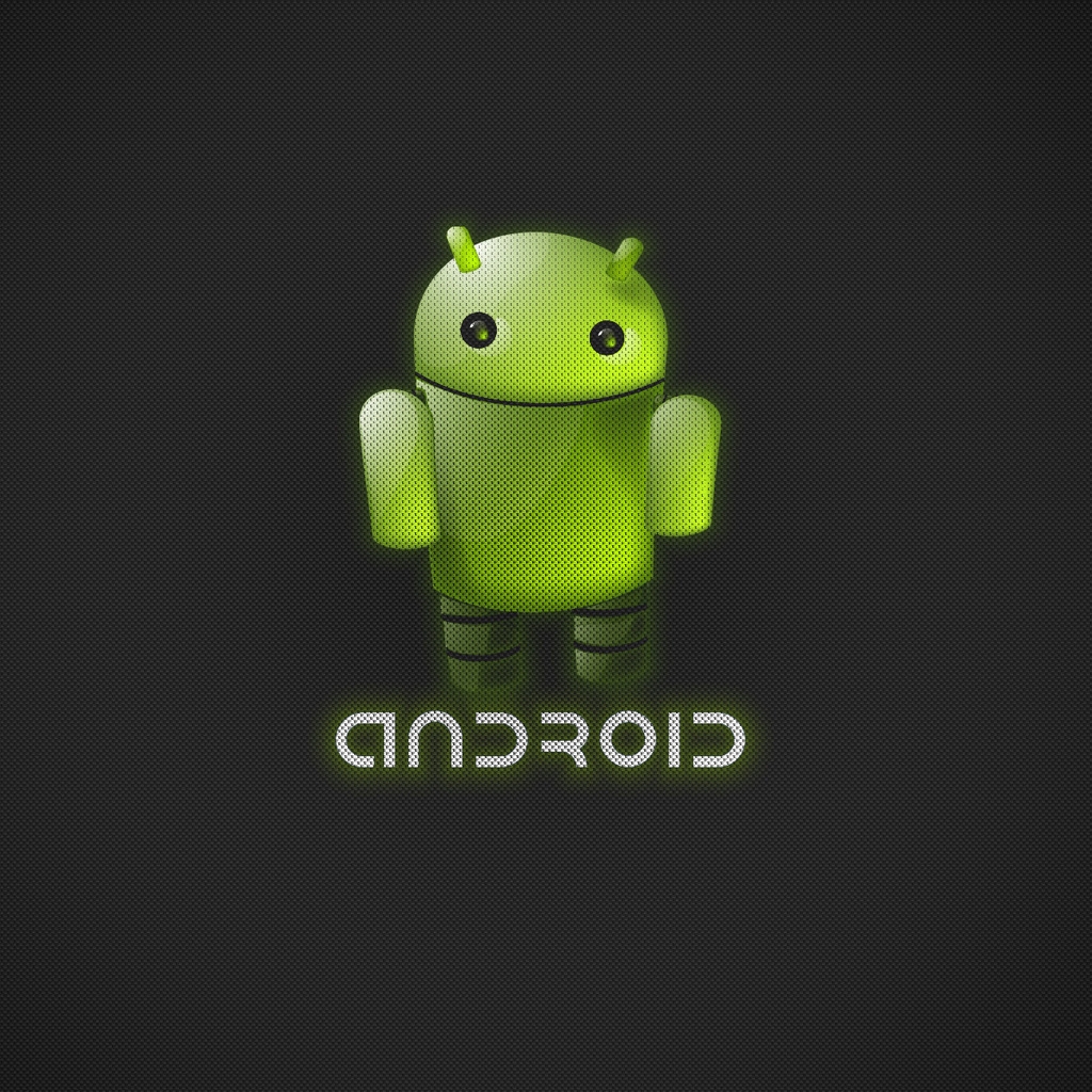 Green Android for 1024 x 1024 iPad resolution