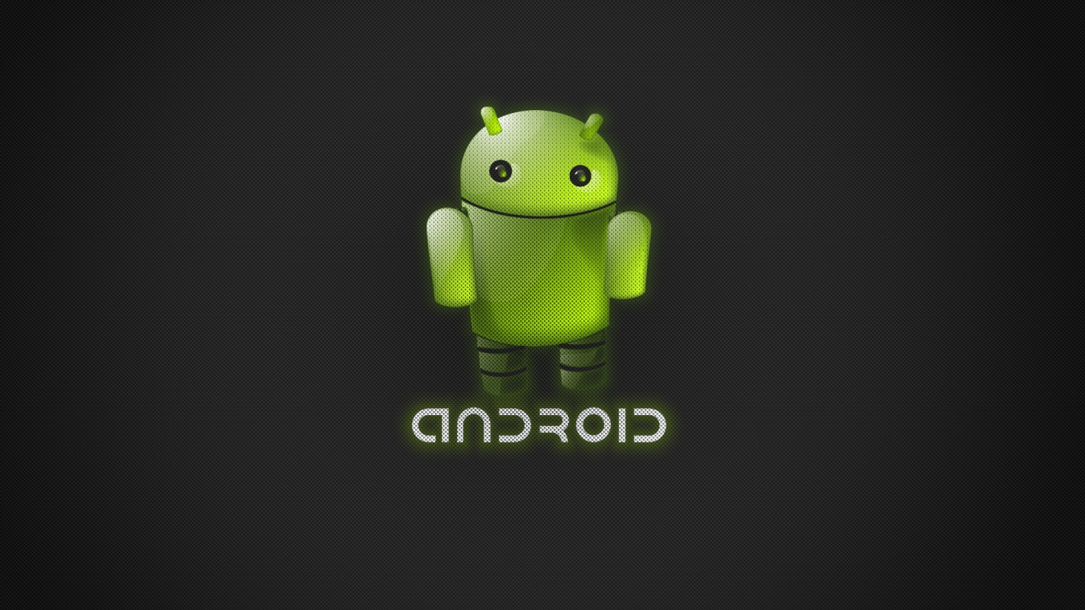 Green Android for 1536 x 864 HDTV resolution