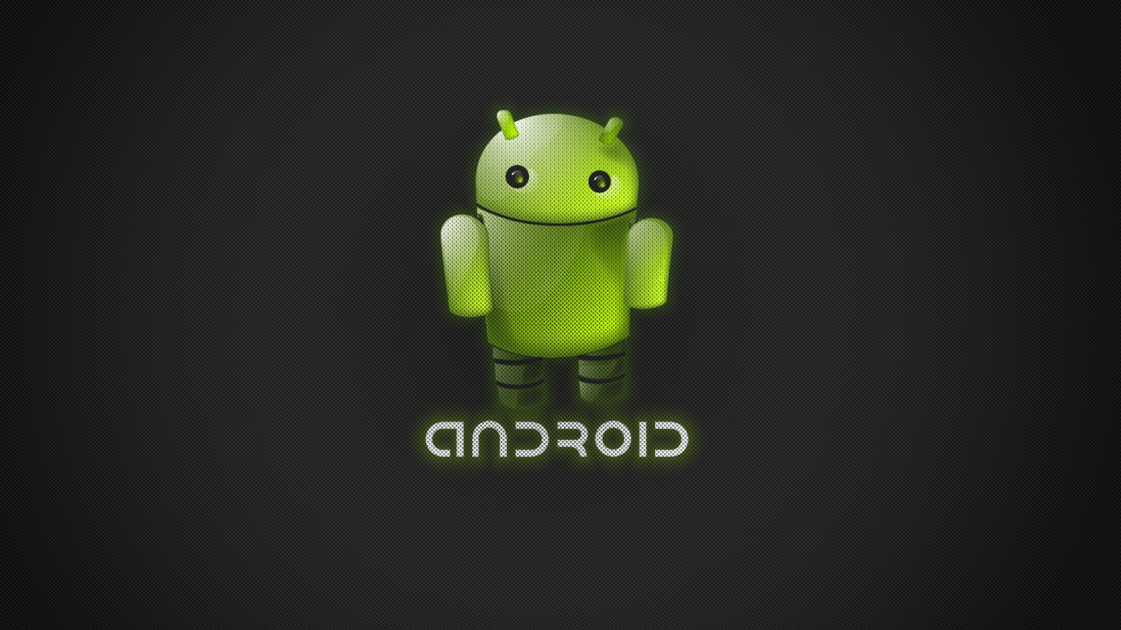 Green Android for 1600 x 900 HDTV resolution