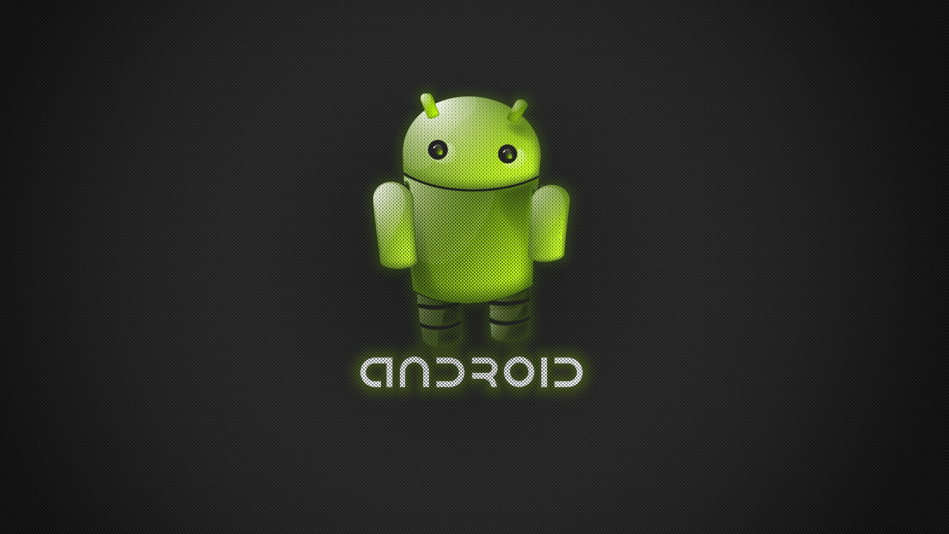 Green Android for 1920 x 1080 HDTV 1080p resolution