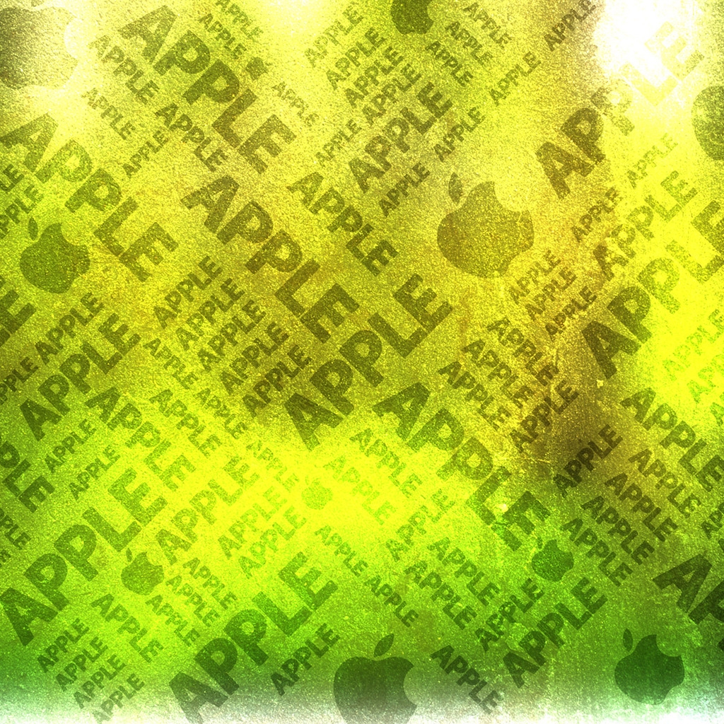 Green Apple for 1024 x 1024 iPad resolution
