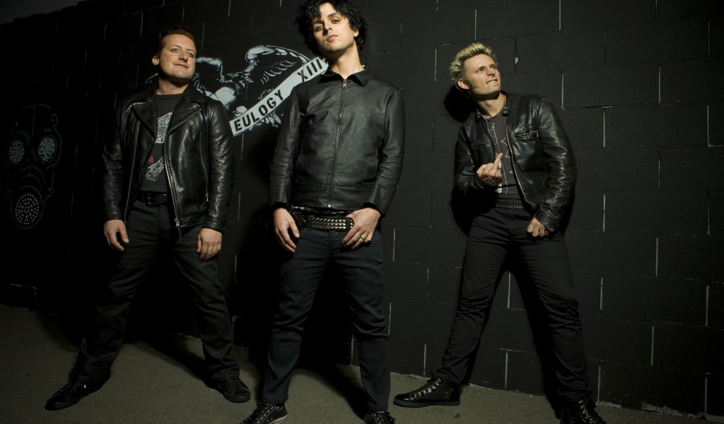 Green Day for 1024 x 600 widescreen resolution