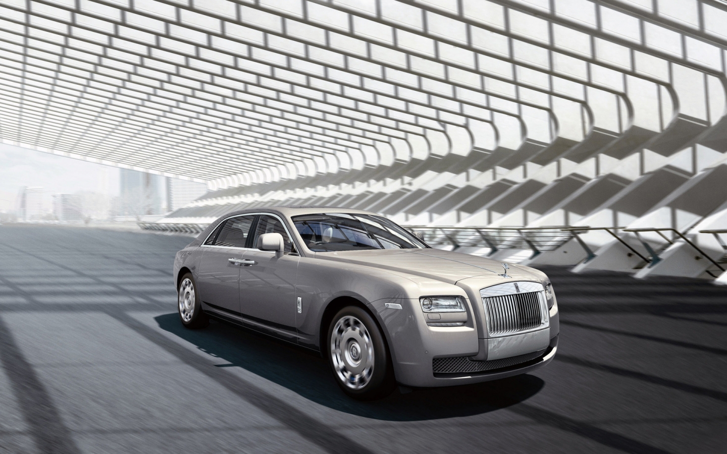 Grey Rolls Royce Ghost for 1440 x 900 widescreen resolution