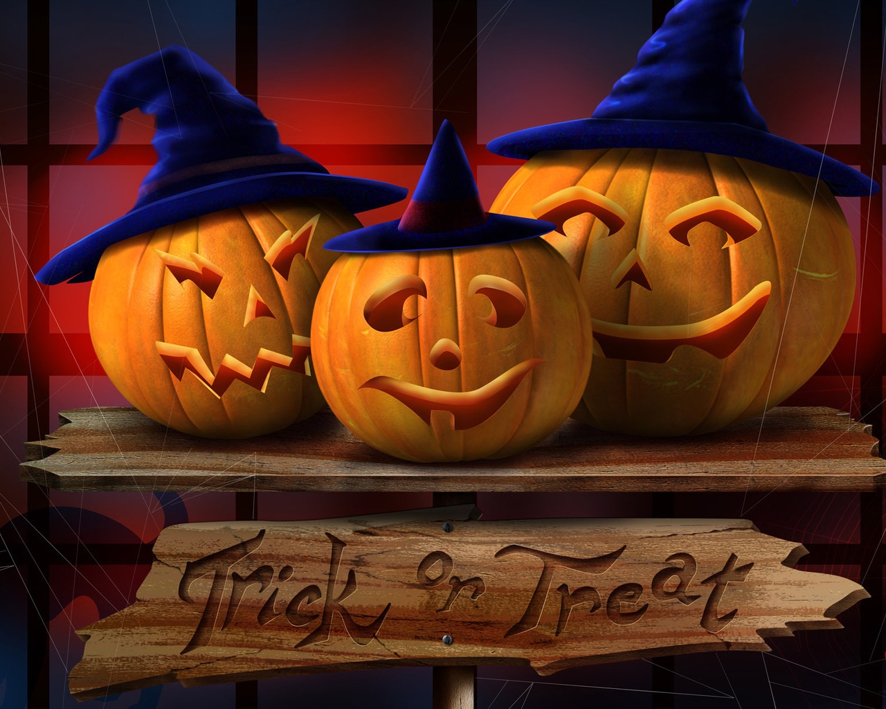 Halloween Happy Pumpkins for 1280 x 1024 resolution
