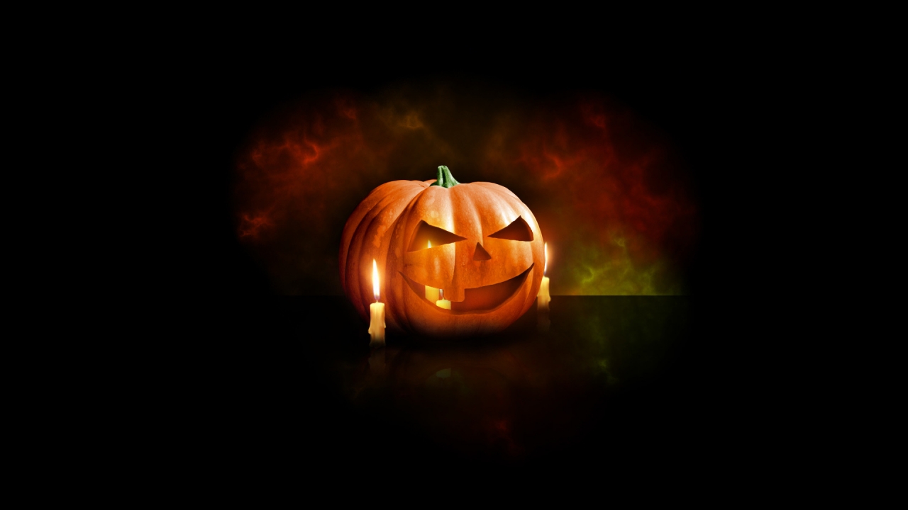 Halloween Pumpkin for 1280 x 720 HDTV 720p resolution