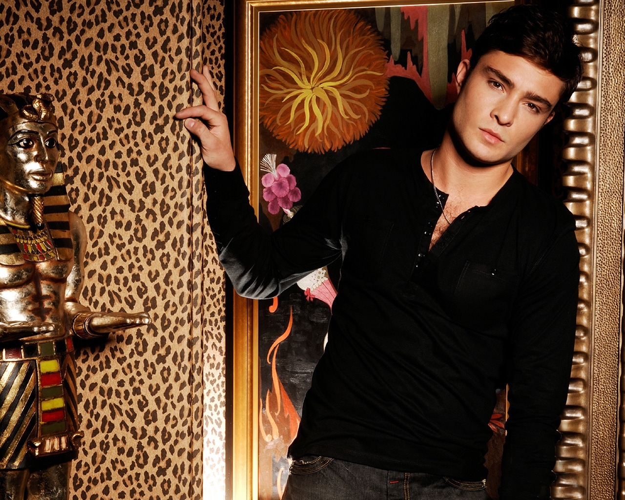 Handsome Ed Westwick for 1280 x 1024 resolution