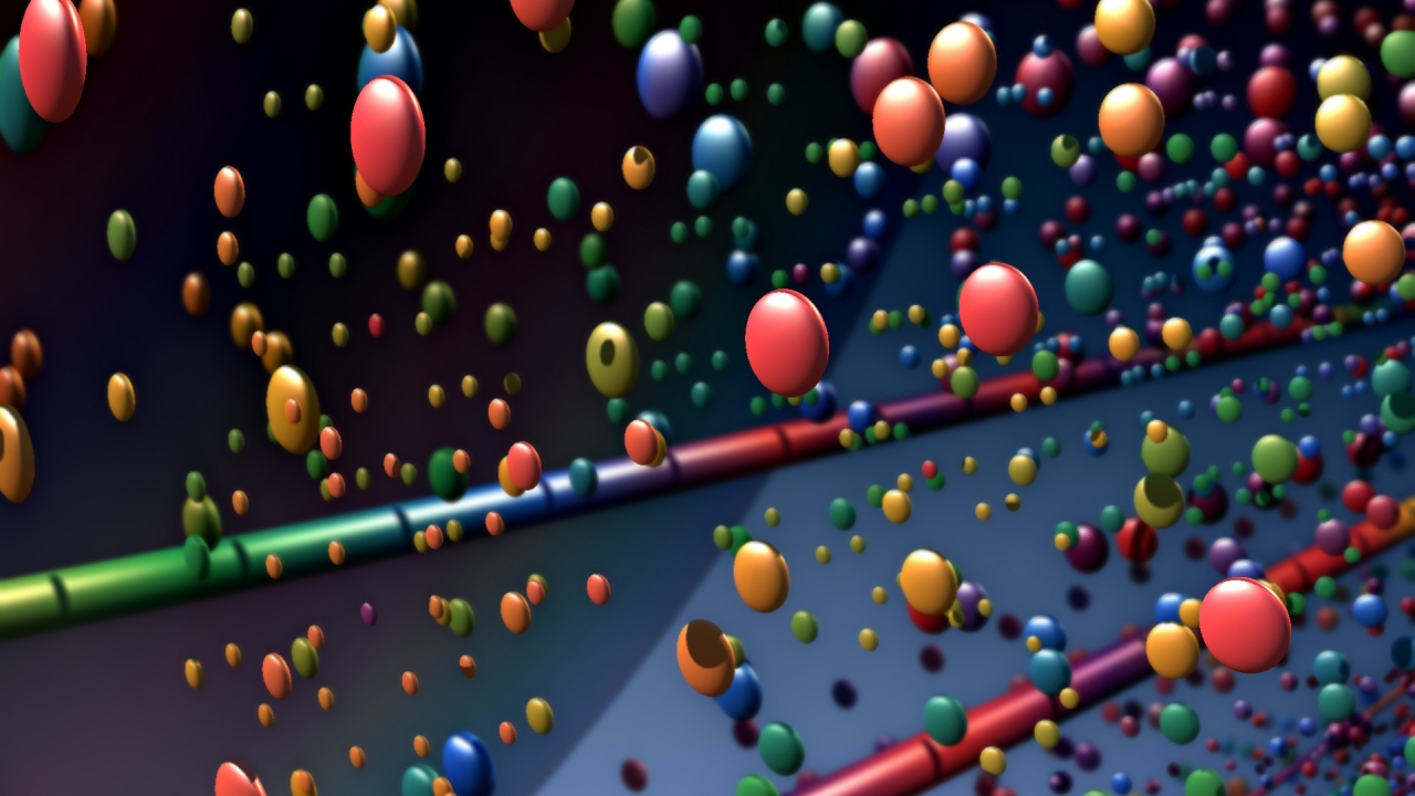 Happy Colorful Balls for 1280 x 720 HDTV 720p resolution