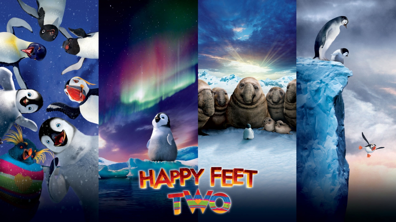 Happy Feet 2 Movie for 1366 x 768 HDTV resolution