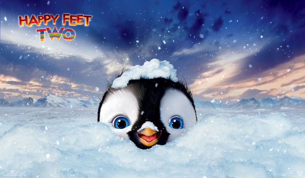 Happy Feet Two Movie for 1024 x 600 widescreen resolution