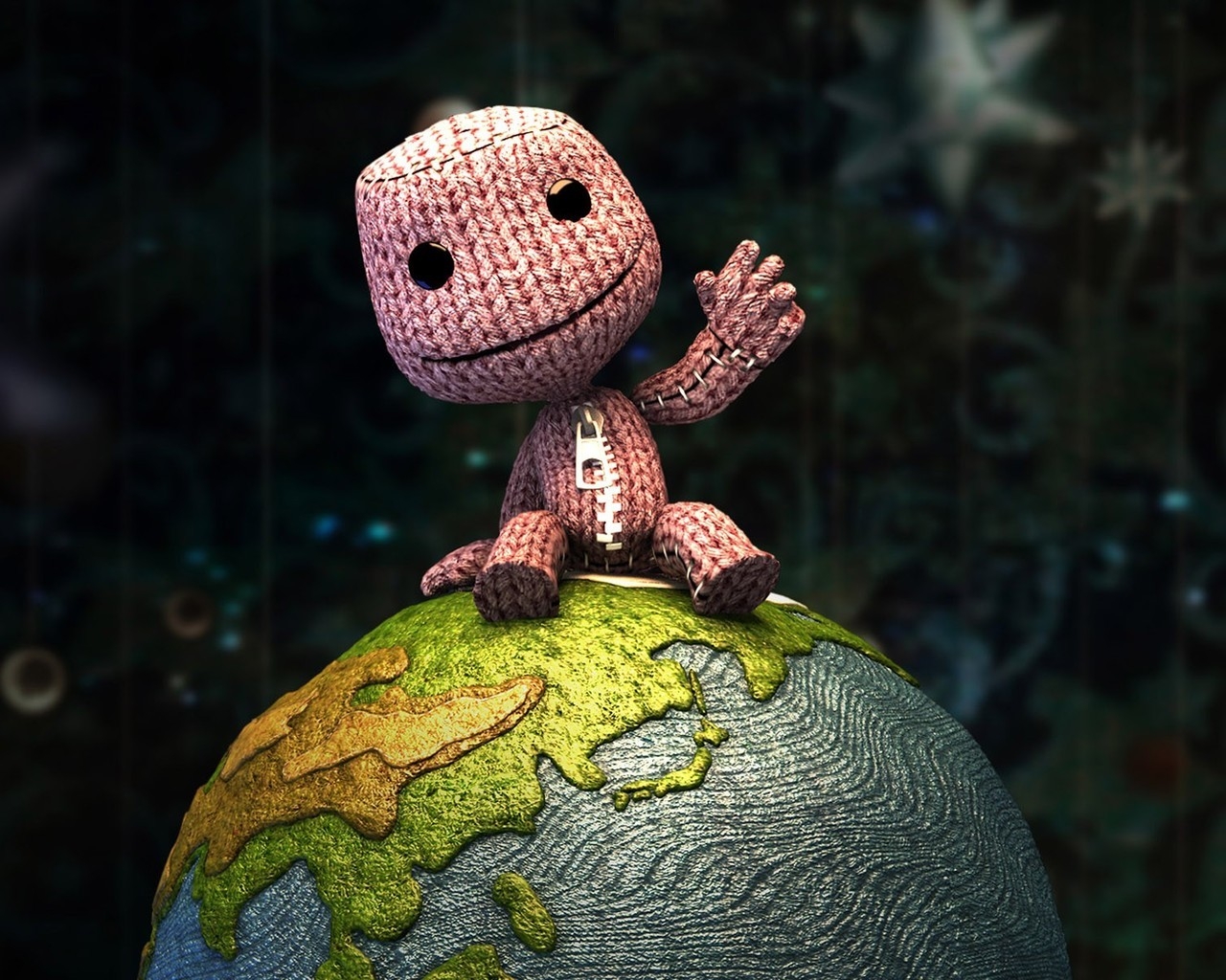 Happy Pink Mascot for 1280 x 1024 resolution