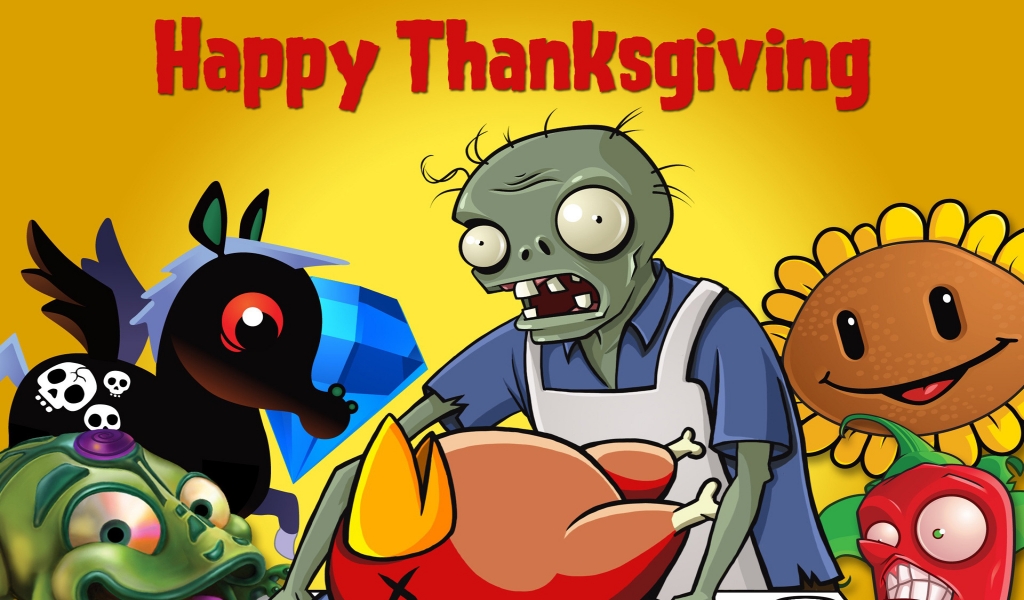 Happy Thanksgiving for 1024 x 600 widescreen resolution