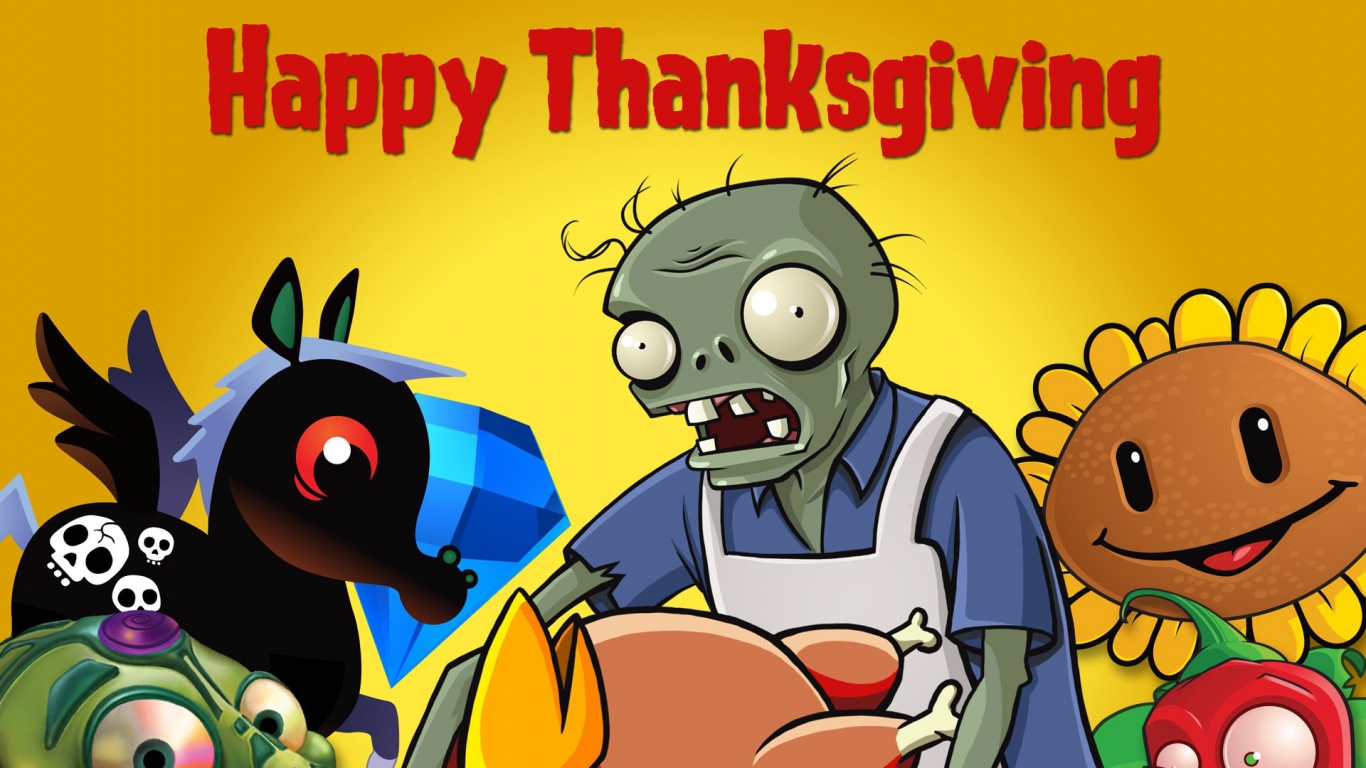 Happy Thanksgiving for 1366 x 768 HDTV resolution
