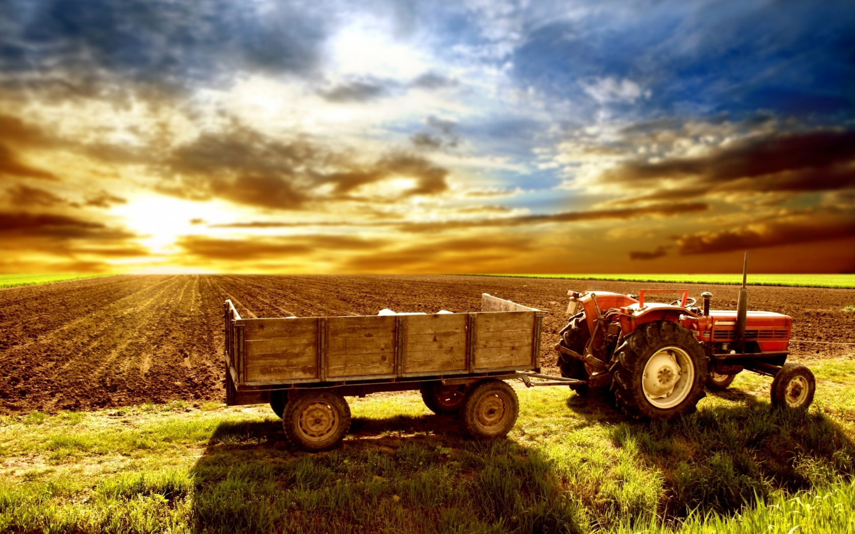 HDR Tractor for 1680 x 1050 widescreen resolution