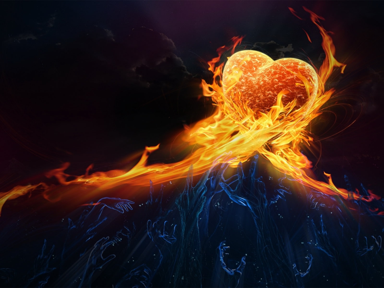 Heart in Fire for 1280 x 960 resolution
