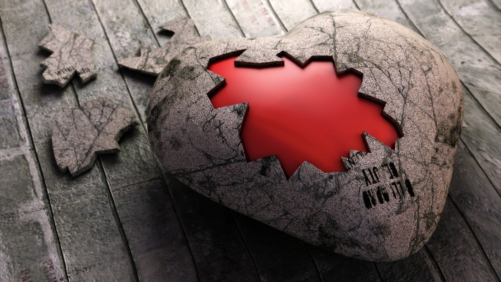 Heart Puzzle for 1920 x 1080 HDTV 1080p resolution