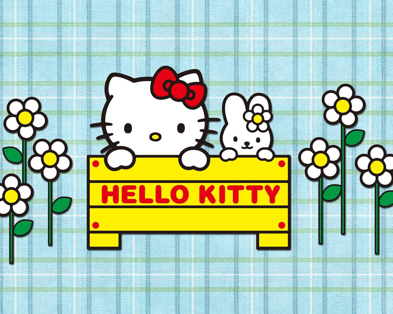 Hello Kitty Cartoon for 1280 x 1024 resolution